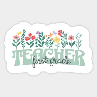 First Grade Teacher Sticker